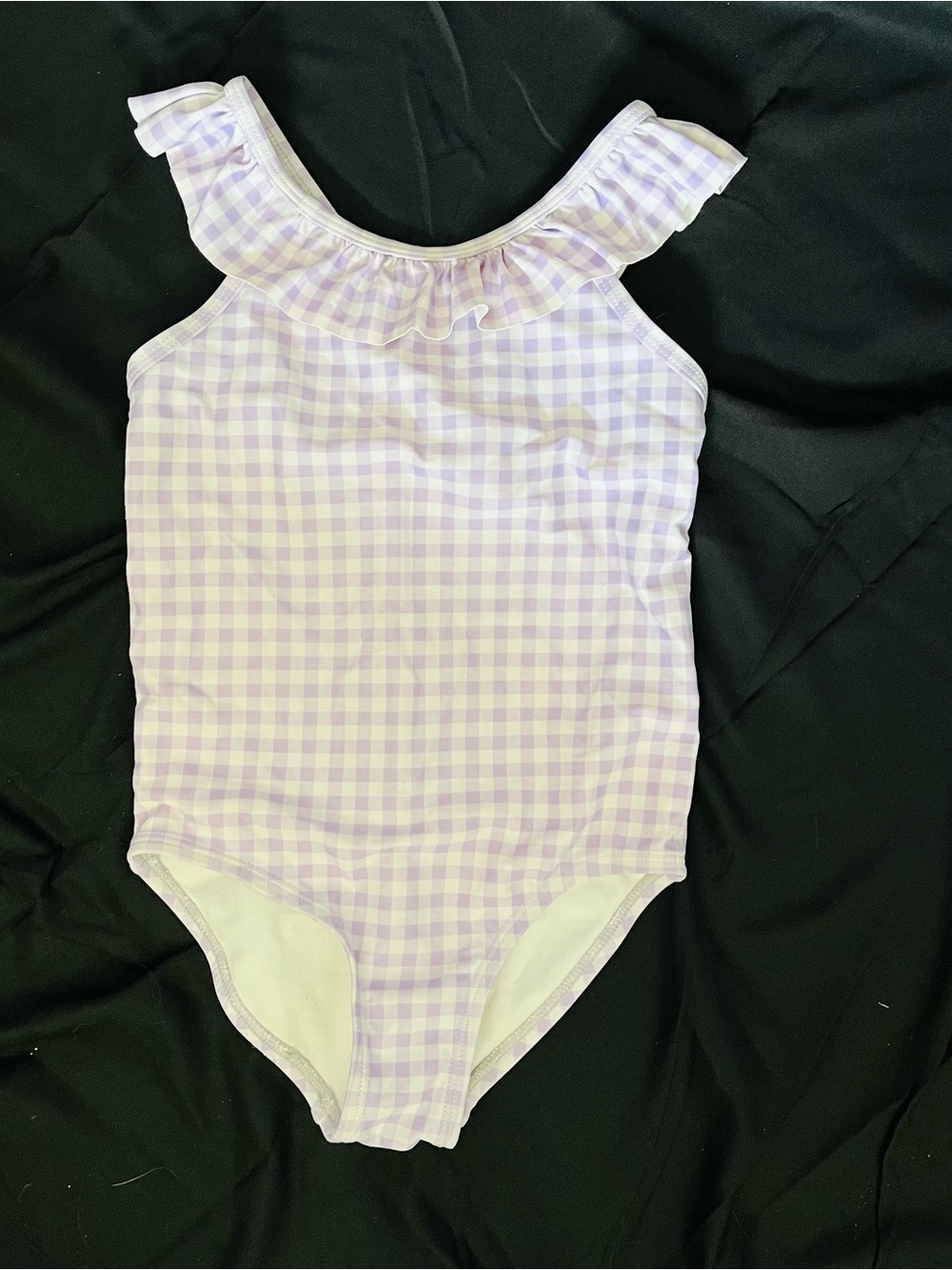 Carter's Lilac and White Gingham One-Piece